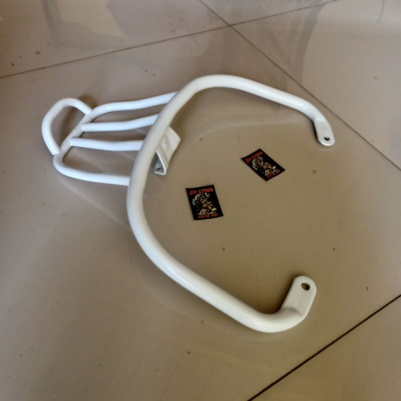 PUTIH แร็คท้ายสีขาว สําหรับ Vespa Sprint และ primavera / อุปกรณ์เสริม Vespa