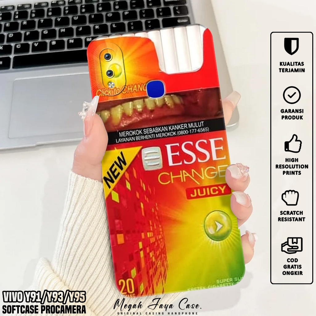 HP VIVO Y91 Y93 Y95 Softcase - เคส VIVO Y91 Y93 Y95 ESS Motif - เคสโทรศัพท์ - เคส VIVO Y91 Silicone 