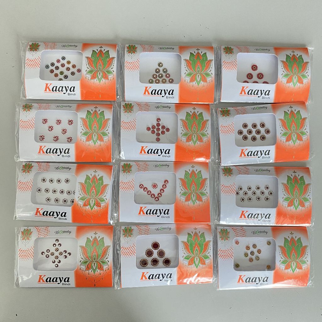 MATA Bindi ยี่ห้อ Kaaya Round Bindi Stick บนหน้าผากตา