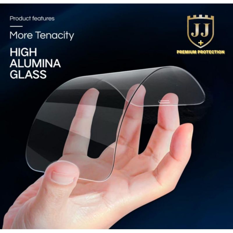 กระจกนิรภัย JJ+PREMIUM BIG CURVED CLEAR GLASS OPPO A5 A9 2020 A3 PRO A3X A1K A3S A5S A7 A12 A15 A15S