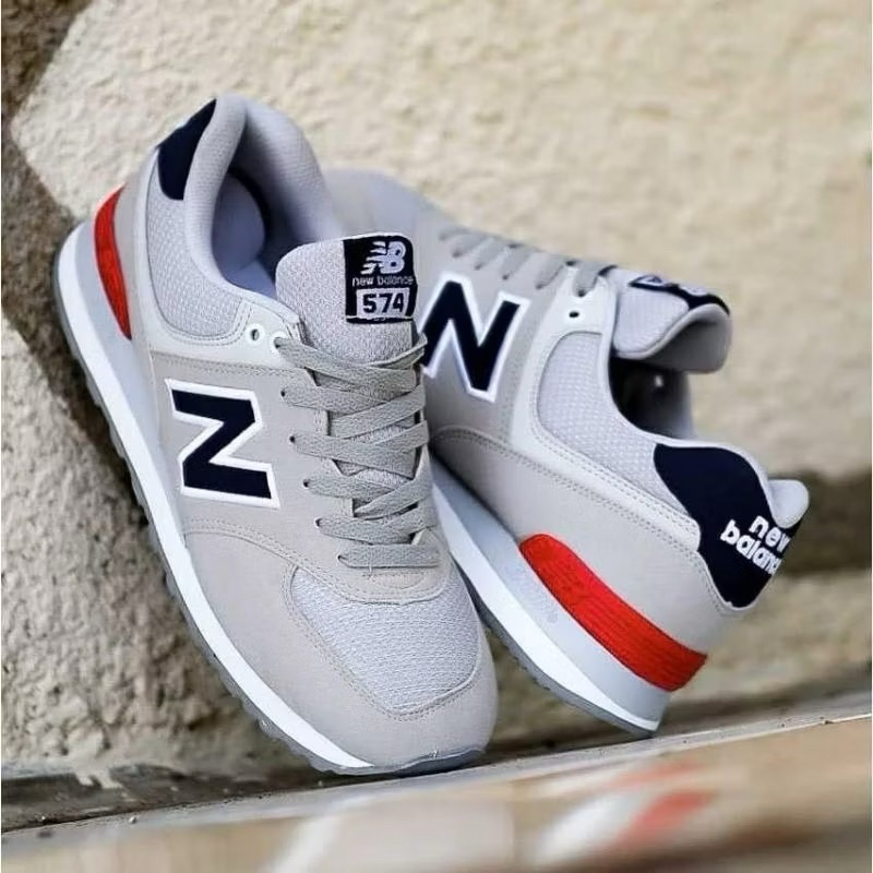 รองเท้า New Balance 574 สีเทากรมท่าแดง