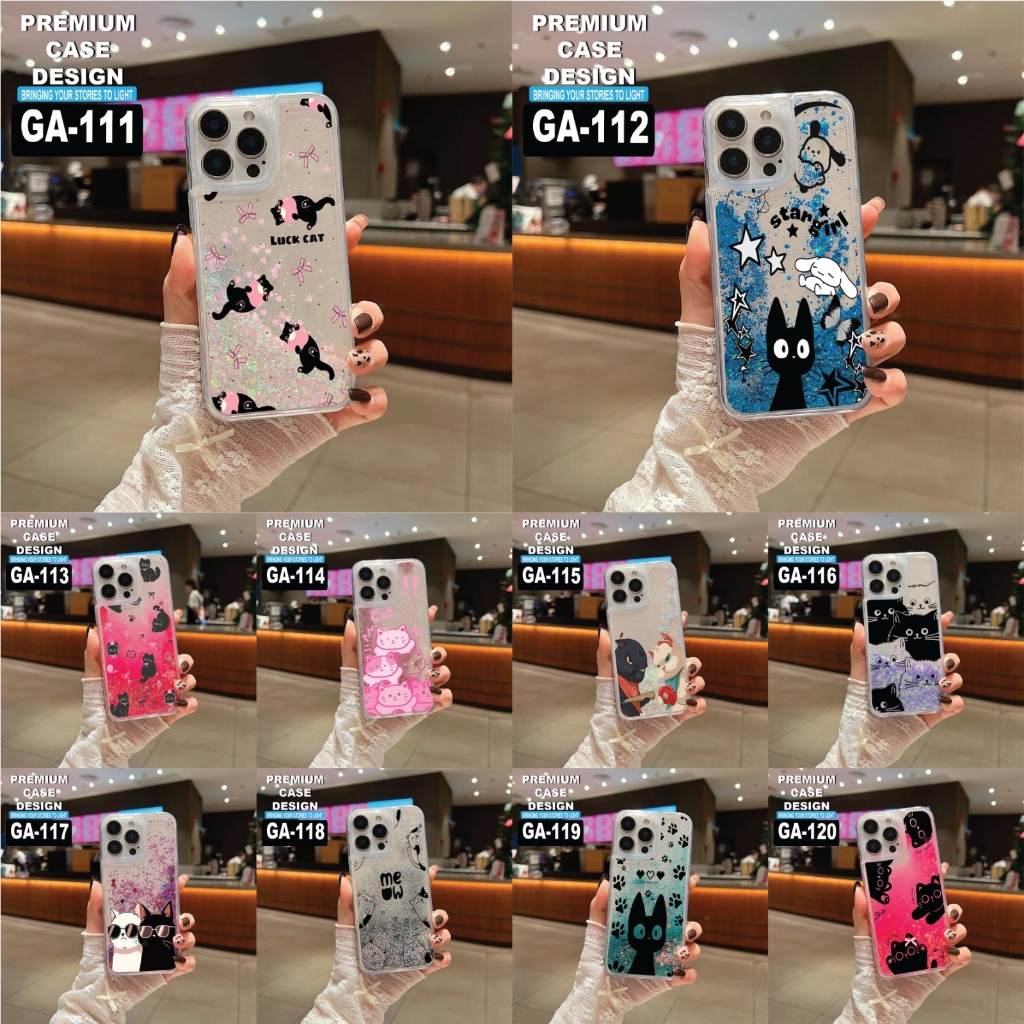 POCO M3/ M3 Pro/ M4/ M4 Pro/ M5/ M5S/ X3/ X3 Pro/ X5/ X5 Pro CASE GLITTER AIR MOTIF CODE GA111-GA120