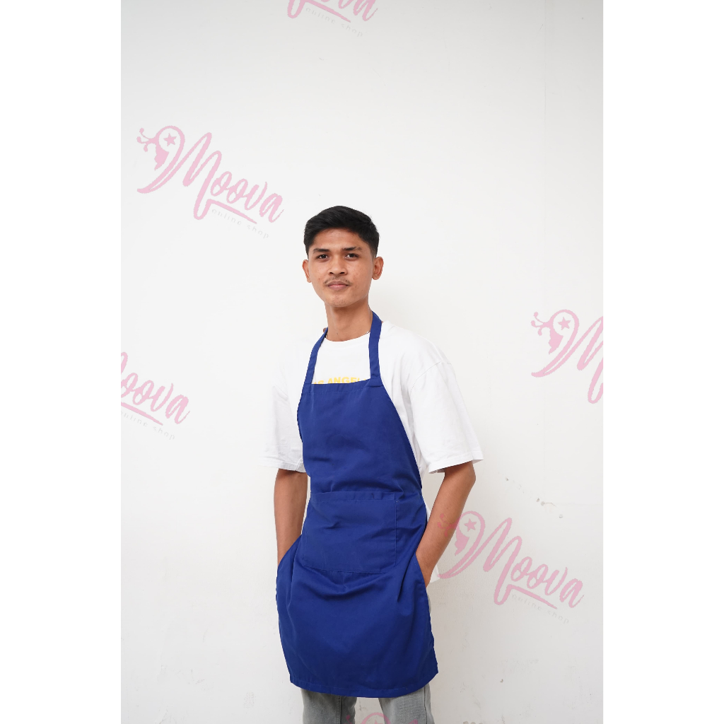 APRON/APRON/RESTAURANT/CHEF/COOKING/PLAIN BLUE BENHUR APRON