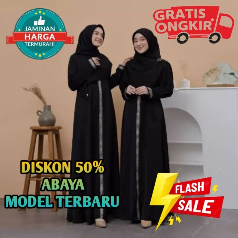 Katun Contemporary Abaya Gamis ทําจากผ้าฝ้าย