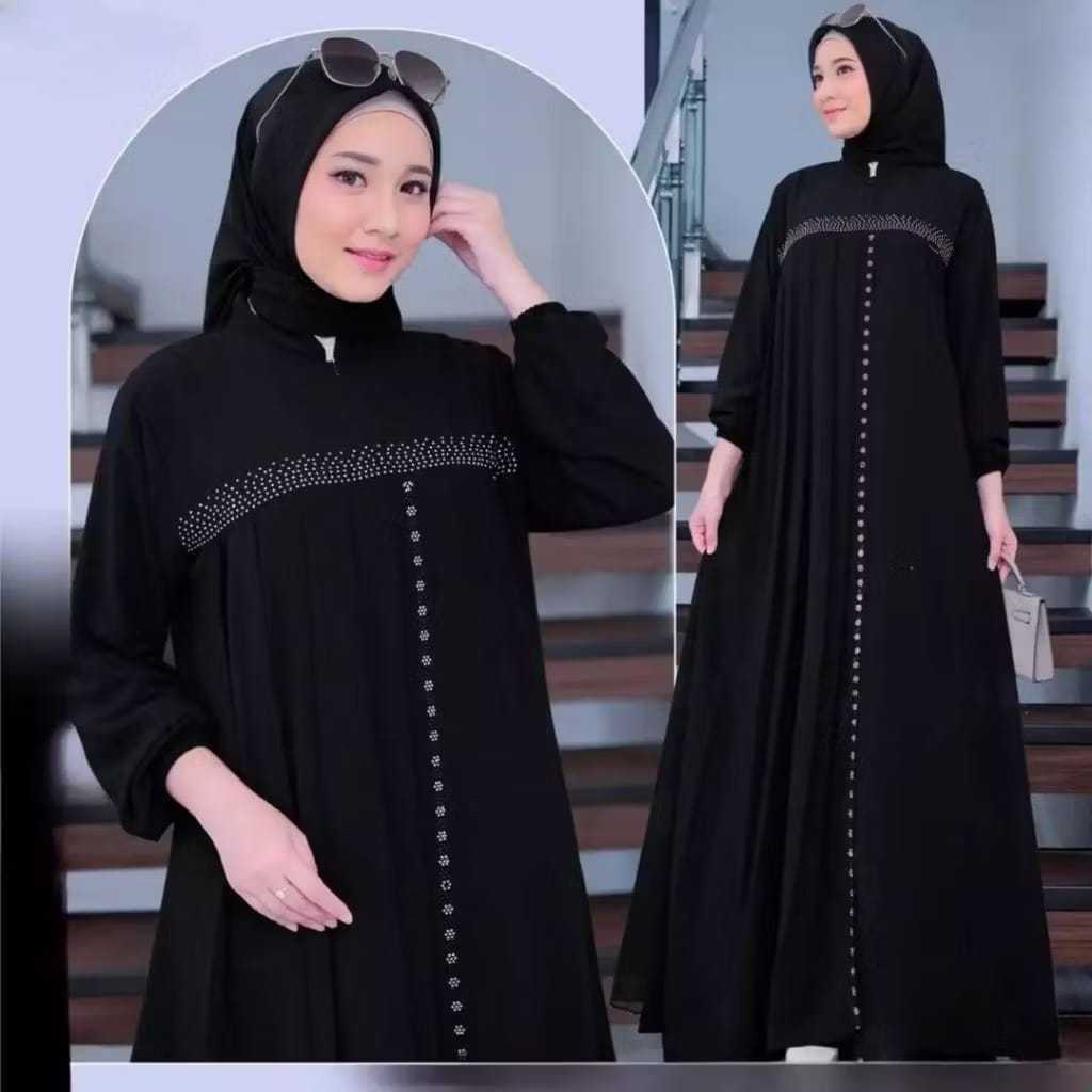 KATUN LATEST EID GAMIS 2025 ABAYA AZZAHRA MAT ผ้าฝ้ายที่ผ่านมา