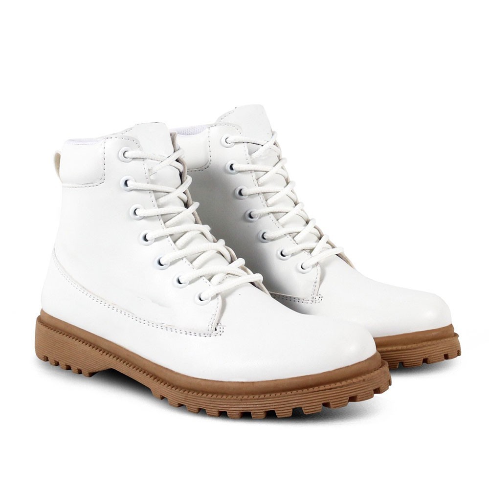 EXCLUSIVE HERTZ - NEWEST WOMENS BOOTS V 5271 TRENDY QUALITY รองเท้าผ้าใบผู้หญิงสีขาว