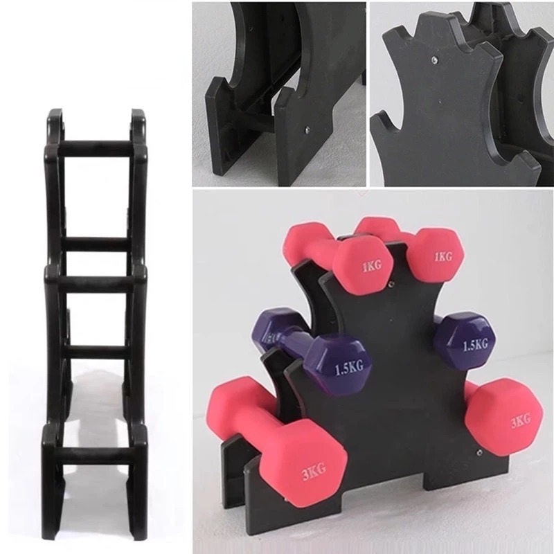 DUMBELL RACK / DUMBLE HOLDER / DumbELL STAND / 3-TIER BARBEL RACK