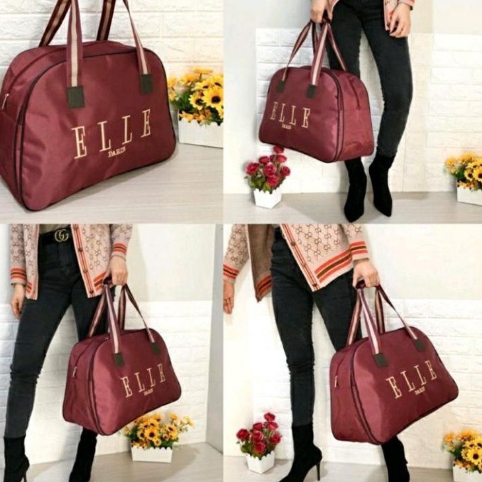Top Products กระเป๋าเดินทางผู้หญิง ELLE BAG ELLE WOMENS TENTENG เสื้อผ้ากระเป๋าขนาดใหญ่กระเป๋า ELLE 