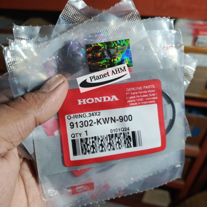 Honda 91302-KWN-900 Oring ปั๊มน้ํา 34X2 ส่วนด้านนอก ADV PCX Vario 125 150