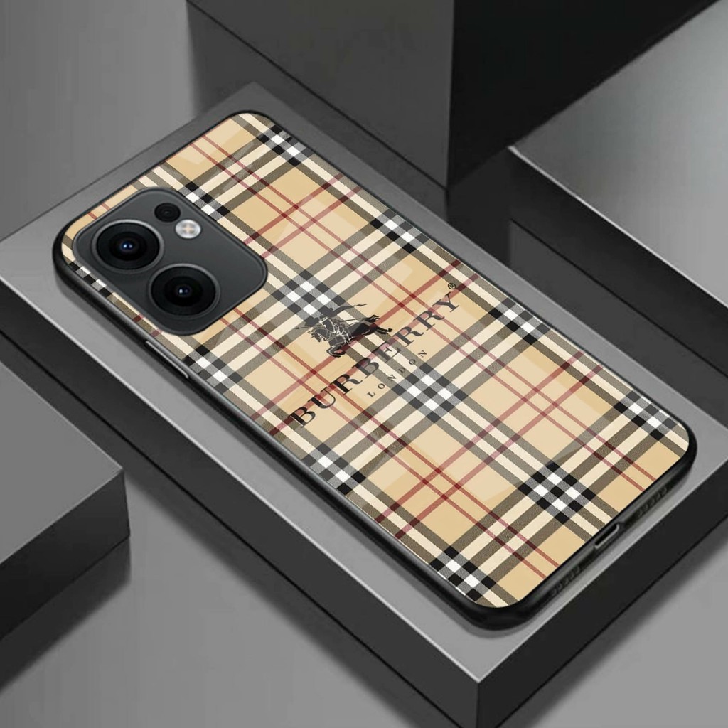 HP New Oppo Reno 13F Glass Softcase 2025 - เคสโทรศัพท์ Oppo Reno 13F ใหม่ - K32