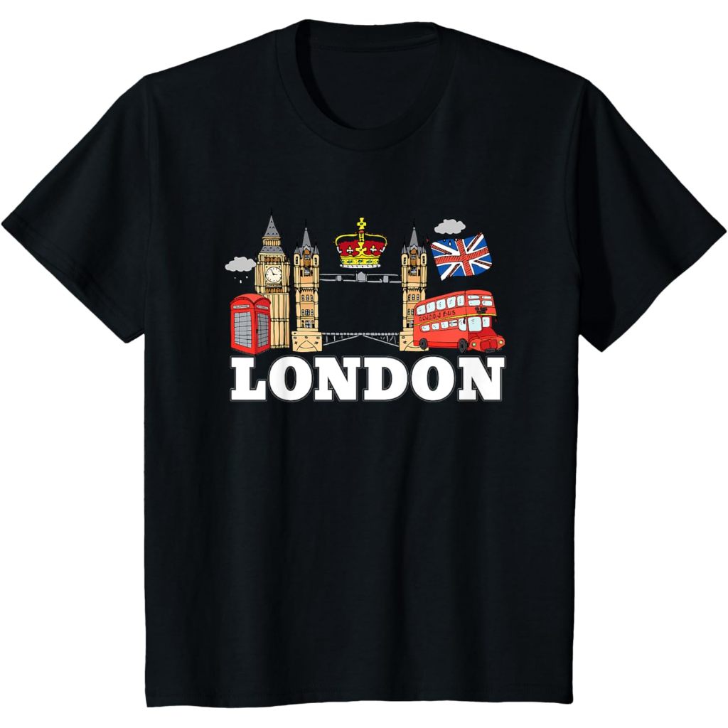 England London Shirt ของที่ระลึกสําหรับผู้ชายผู้หญิงเสื้อยืดเด็ก