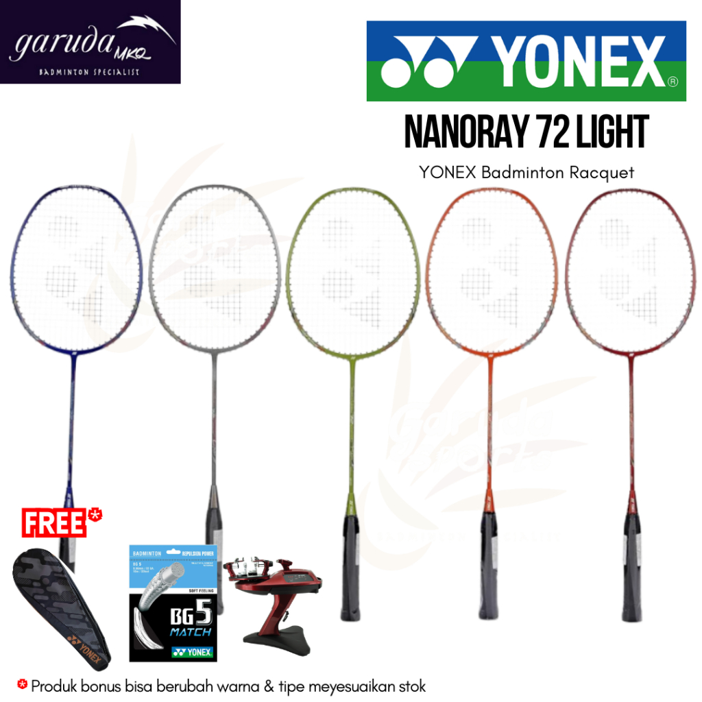 ไม้แบดมินตัน Yonex Nanoray 72 น้ําหนักเบา / ไม้แบดมินตัน Yonex Nanoray 72 / Yonex Nanoray72Light