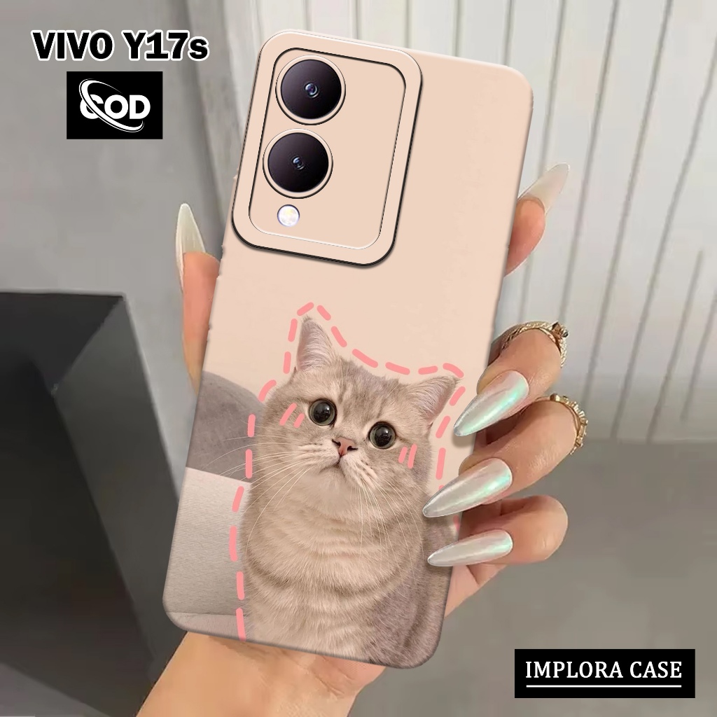 HP IMPLORA CASE - เคส Vivo Y17s ล่าสุด - เคสแฟชั่น KUCING - เคส Pro Camera - เคสโทรศัพท์ Vivo Y17s ล