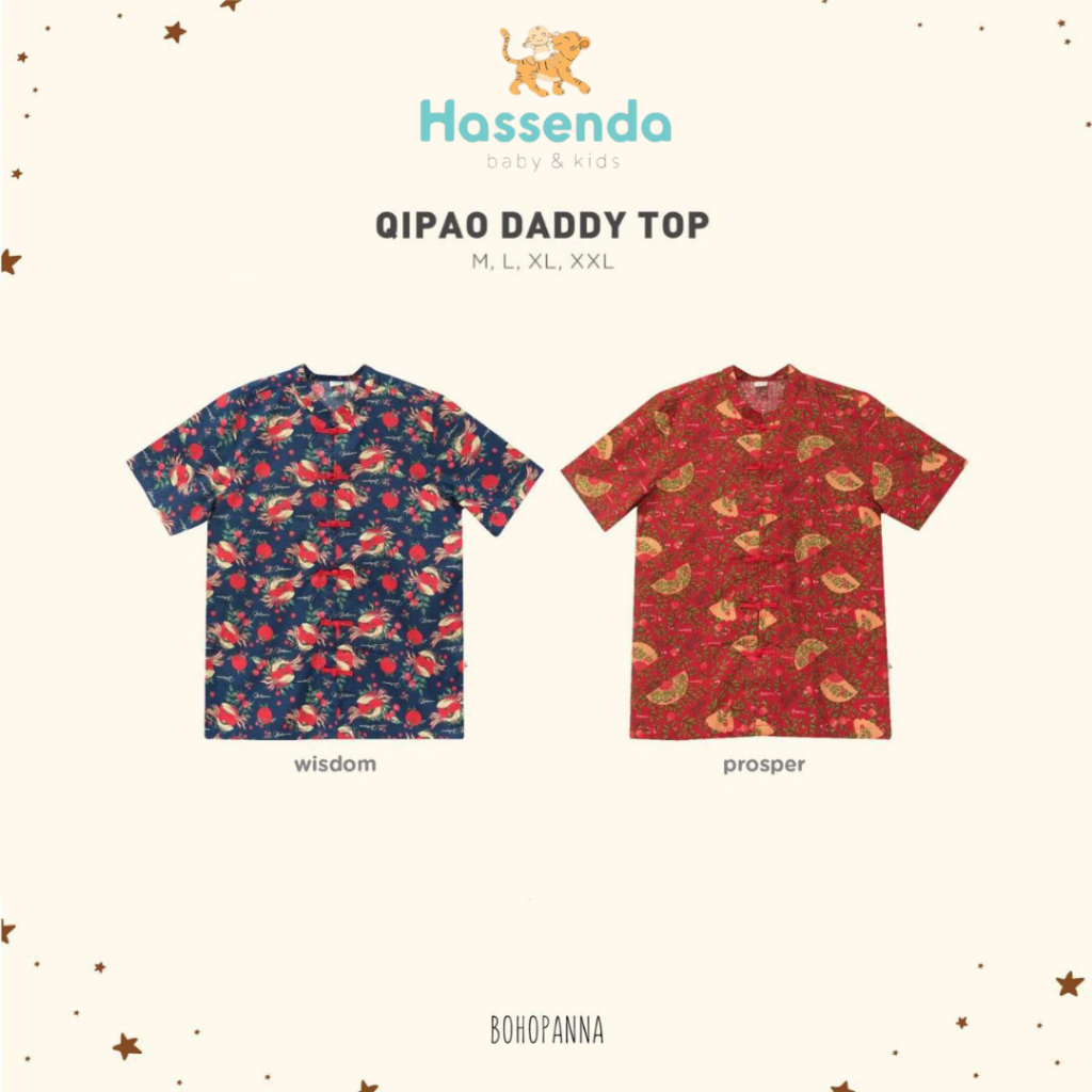 Bohopanna Zhao / Qipao Daddy Top (ท็อปตรุษจีนสําหรับผู้ใหญ่)