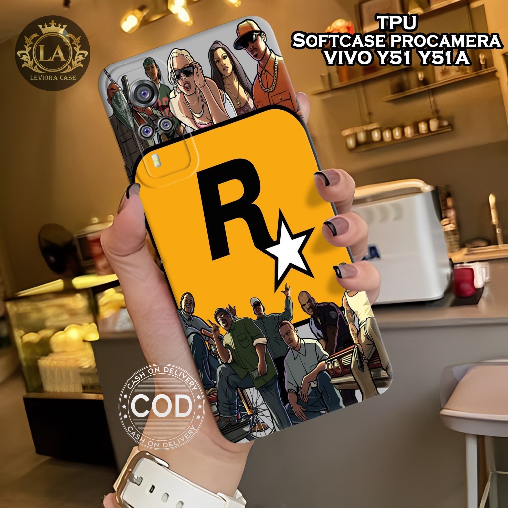 เคส HP ล่าสุด Vivo Y51 / Y51a - เคส Leviora - GTA Fashion Case - Vivo Y51 / Y51a Softcase - เคสกล้อง
