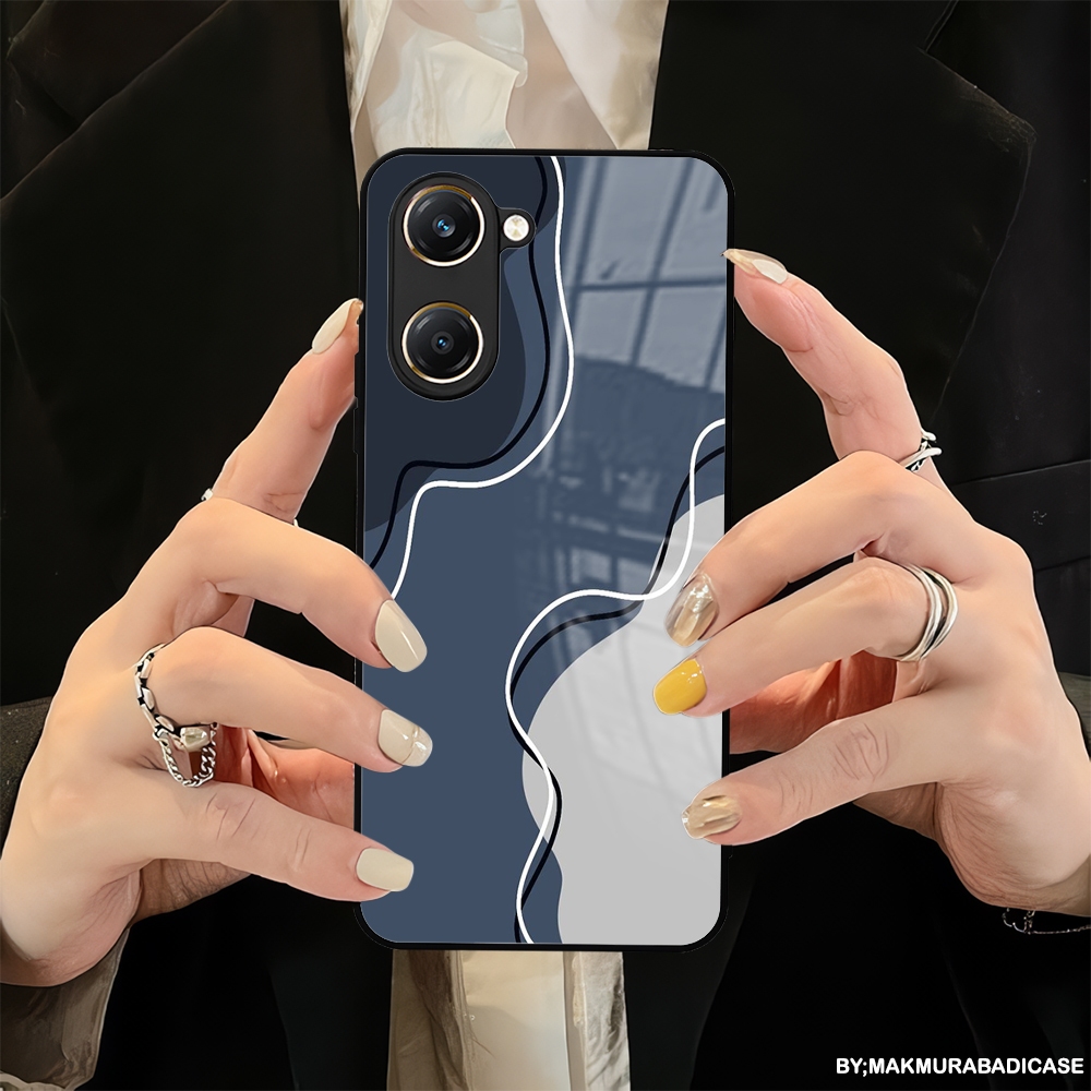 HP Glossy 2D Glass Softcase สําหรับ Vivo Y03 - Vivo Y03T - Vivo Y18 เคสล่าสุด - เคสซิลิโคน TPU