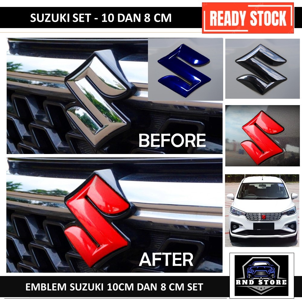 Rnd06 - ชุด SUZUKI 10CM และ 8 CM, EMBLEM, เขียน, โลโก้ SUZUKI 10CM และ 8CM, 10CM และ 8CM SUZUKI EMBL