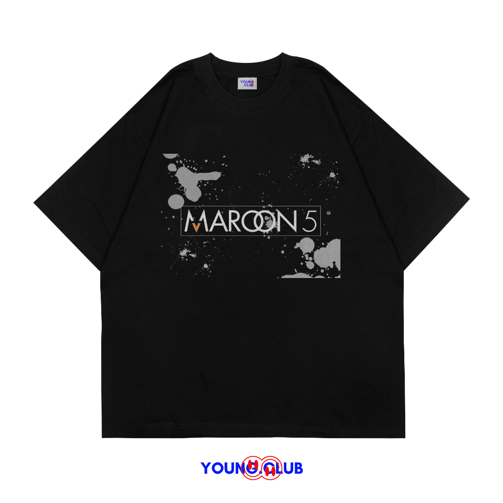 หนุ่ม.CLUB | เสื้อยืด MAROON 5 FONT | เสื้อยืด OVERSIZE สไตล์สีดํา Y2K VINTAGE BOOTLEG GRUNGE SKENA 