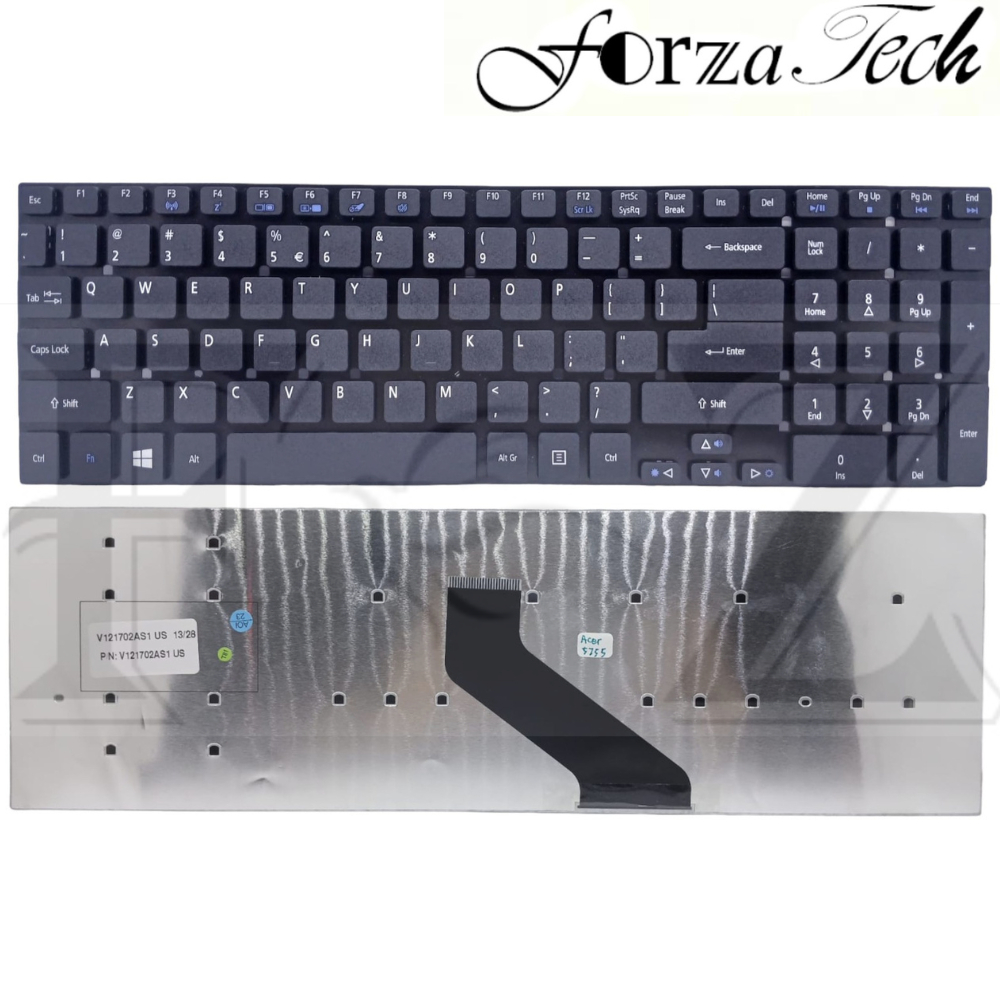 Acer Aspire ES1-531-C8DA ES1-531-N15W4 ES1-711G แป้นพิมพ์แล็ปท็อปสีดํารับประกันใหม่