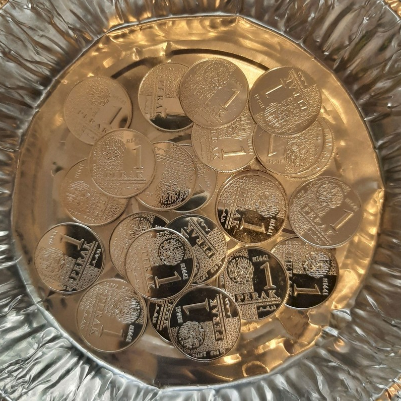 SILVER COIN 1 DIRHAM WAKALA AMIR ZAIM ZAIDI SILVER COIN