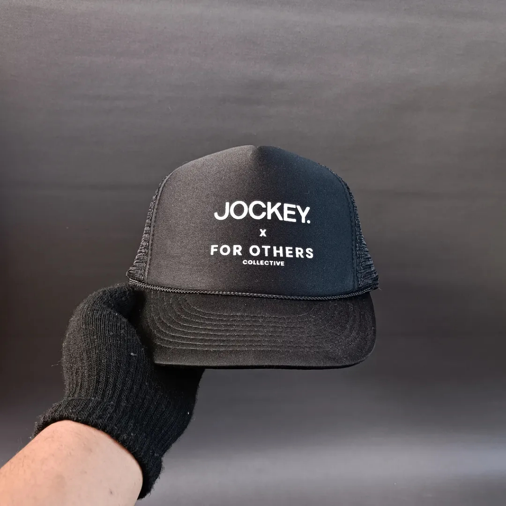 เชือกหมวก Trucker Unisex หมวกตาข่ายผู้ชายผู้หญิง JOCKEY x สําหรับ OTHERS COLLECTIVE Cobra สีดํา
