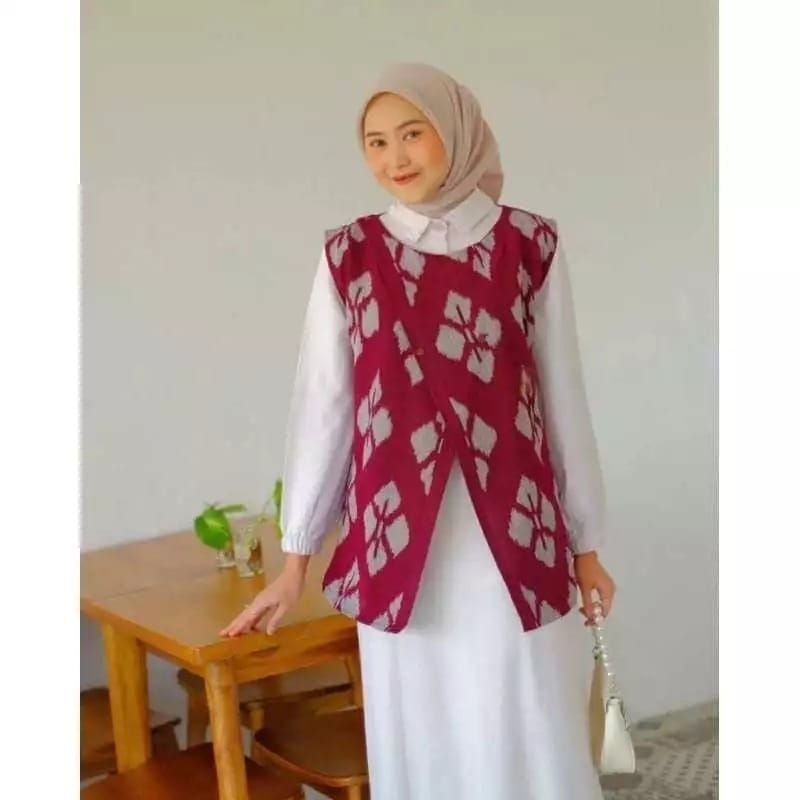 TRISNA BATIK VEST, เสื้อผ้าสําหรับคุณผู้หญิง, REST, WOVEN VEST, WOVEN BATIK VEST