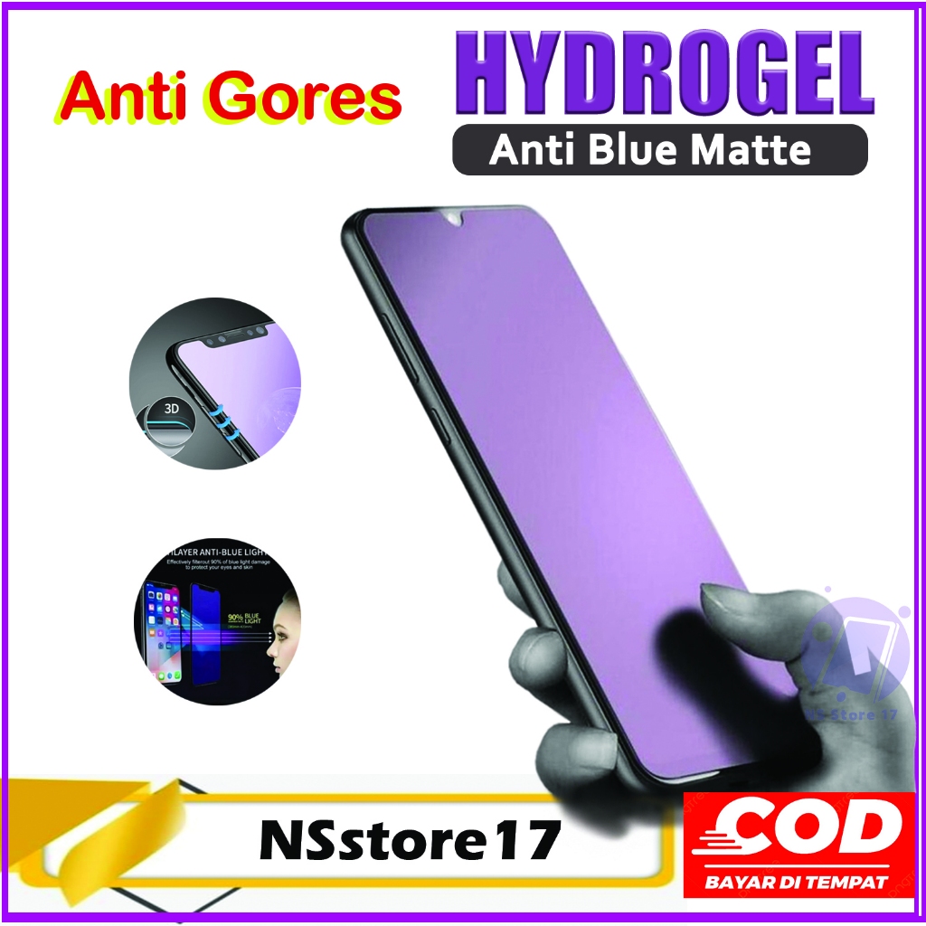 Anti-Scratch HYDROGEL ANTI BLUE LIGHT iPHONE SE 2016 SE 2020 SE 2022 SE 2025 ป้องกันหน้าจอ Jelly