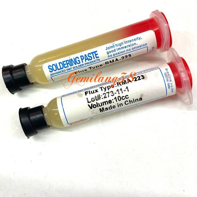 SOLDERING PASTE/Amtech/Flux/ฉีด Sioka/Solder PASTE RMA-223 10cc
