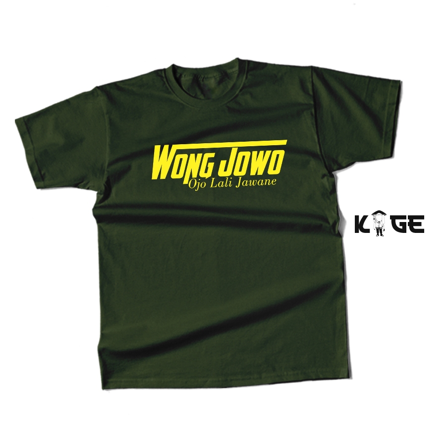 WONG JOWO OJO LALI JAWAN Distro เสื้อ - เสื้อเขียน Javanes เท่ๆ KAGE SHIRT