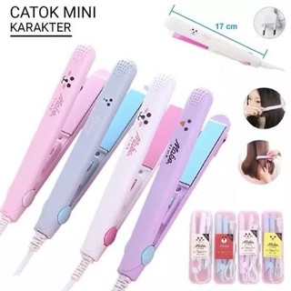 Catok Mini Kimier Karakter 2in1 Catokan Pelurus Rambut Curly