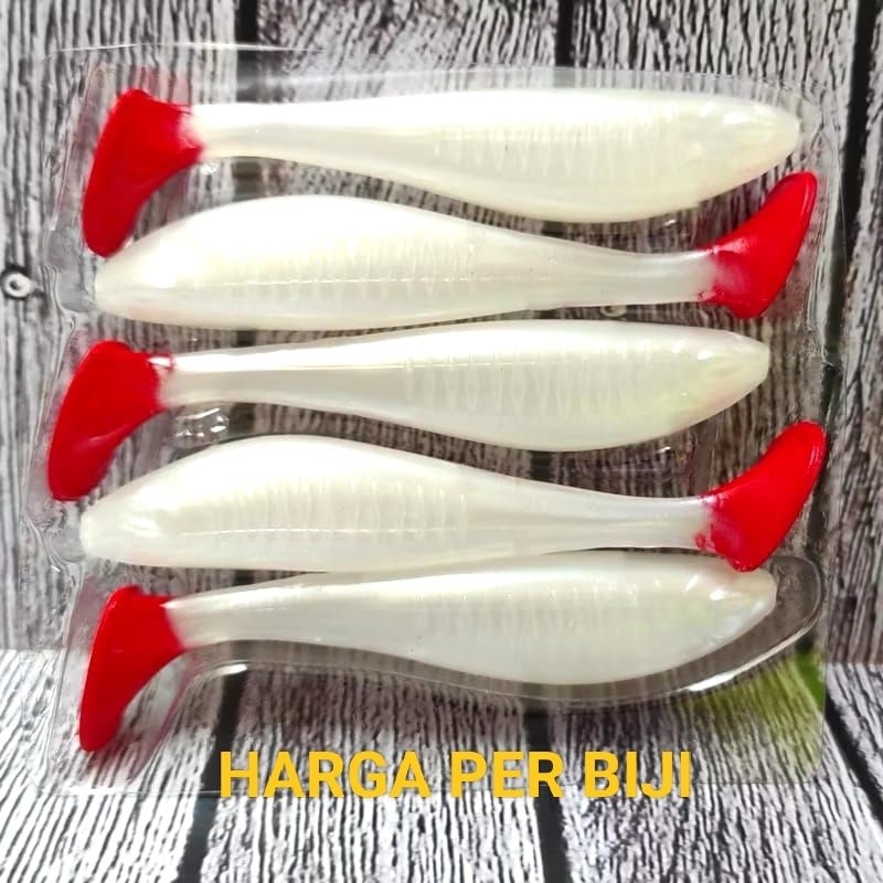 1 ชิ้น/เมล็ด Softlure Paddle pop 10 ซม