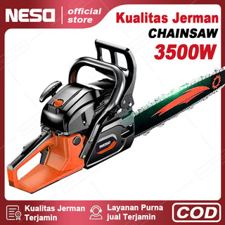 NESO German Tool Mesin gergaji Mesin Potong Kayu（COD）62CC 20inch Chainsaw 2Tak Untuk Alat Outdoor mesin belah