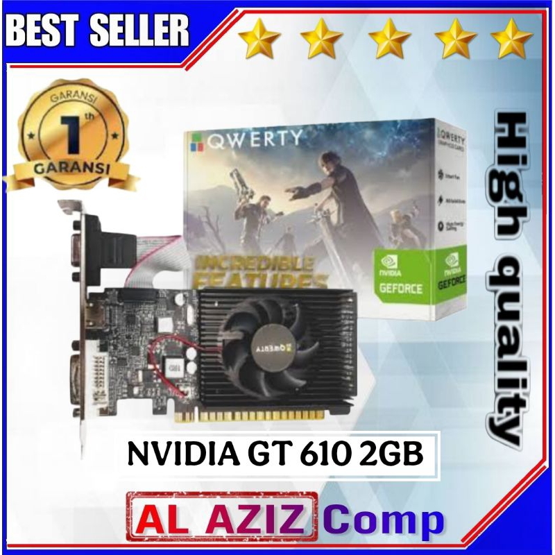 Vga QWERTY GeForce GT610 2GB DDR3