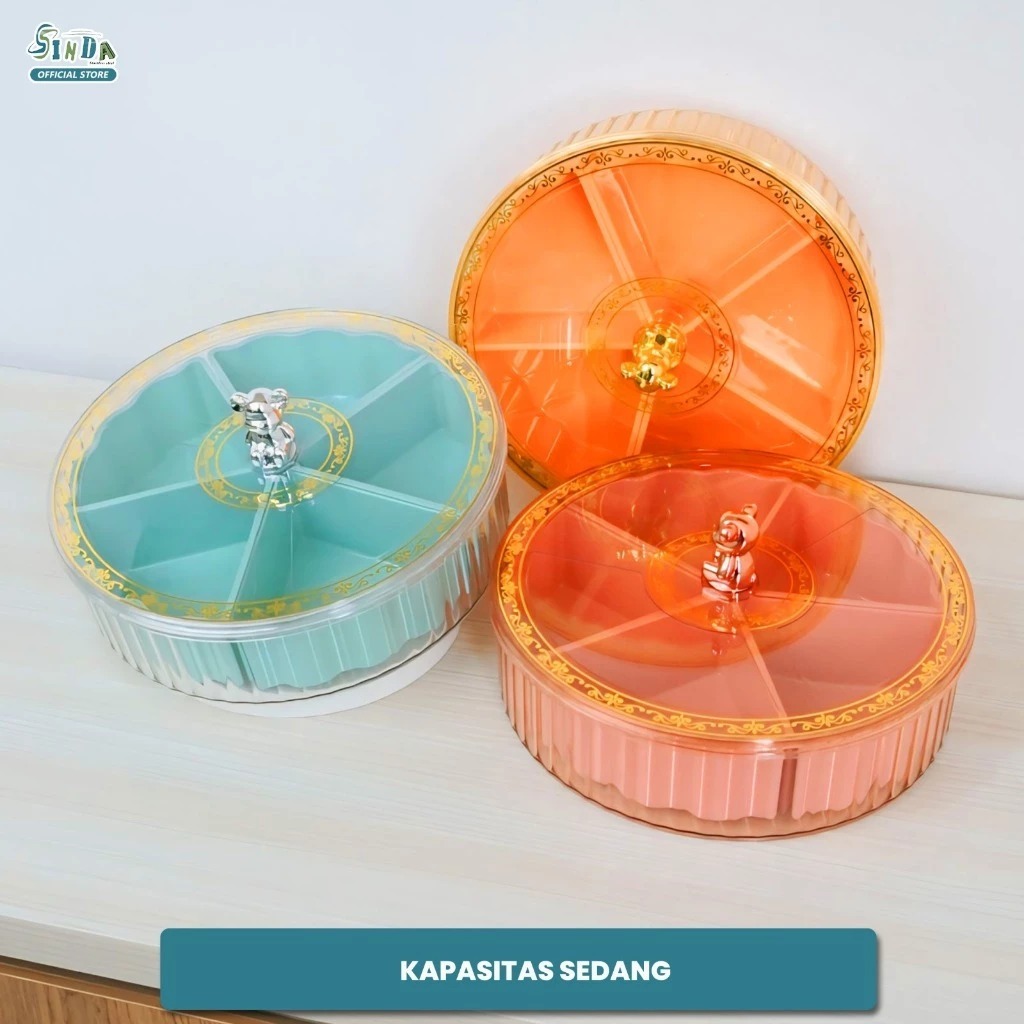 SINDA TRANS F072 28X9 GOLD MOTIF JAR CAKE CANDY FOOD JAR