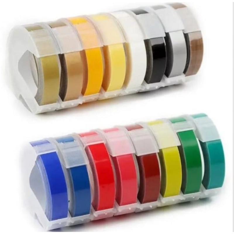 MESIN DYMO RIBBON REFILL สําหรับ DYMO 1610 EMBOSSED TYPE LABEL MAKER MACHINE / สี LABEL RIBBON