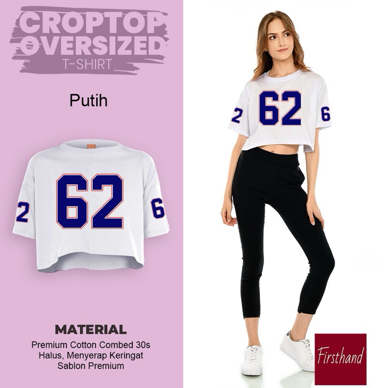 KATUN Oversize Crop Top Rugby เสื้อยืดเบสบอล Crop Top Premium Cotton Oversize เสื้อยืด