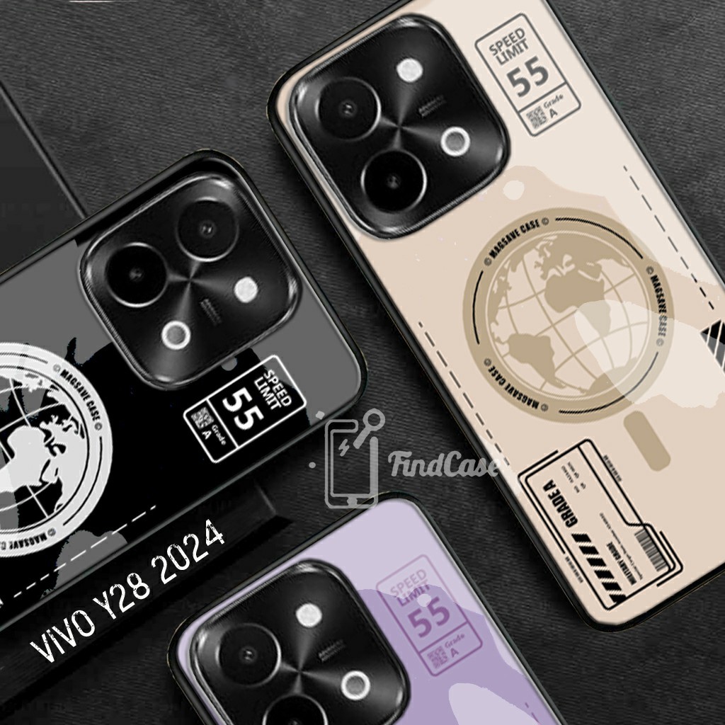 HP Softcase Glass Motif FIND CASE - VIVO Y28 4G - เคส VIVO Y28 4G ล่าสุด - เคสโทรศัพท์ VIVO Y28 4G -