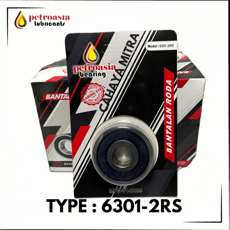 PETROASIA Laher Bearing 6301 2RS 63012RS 6301-2RS ORIGINAL // lahee Bearing 6301-2RS petroasia // แบ