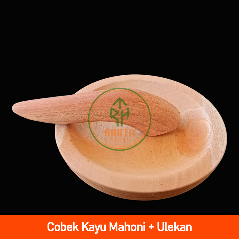 KT01- SETT ครกไม้มะฮอกกานีและสาก/ครกไม้ Tasikmalaya ดั้งเดิมและสาก/โคเบกต์/Coet/Cowet/Cowet