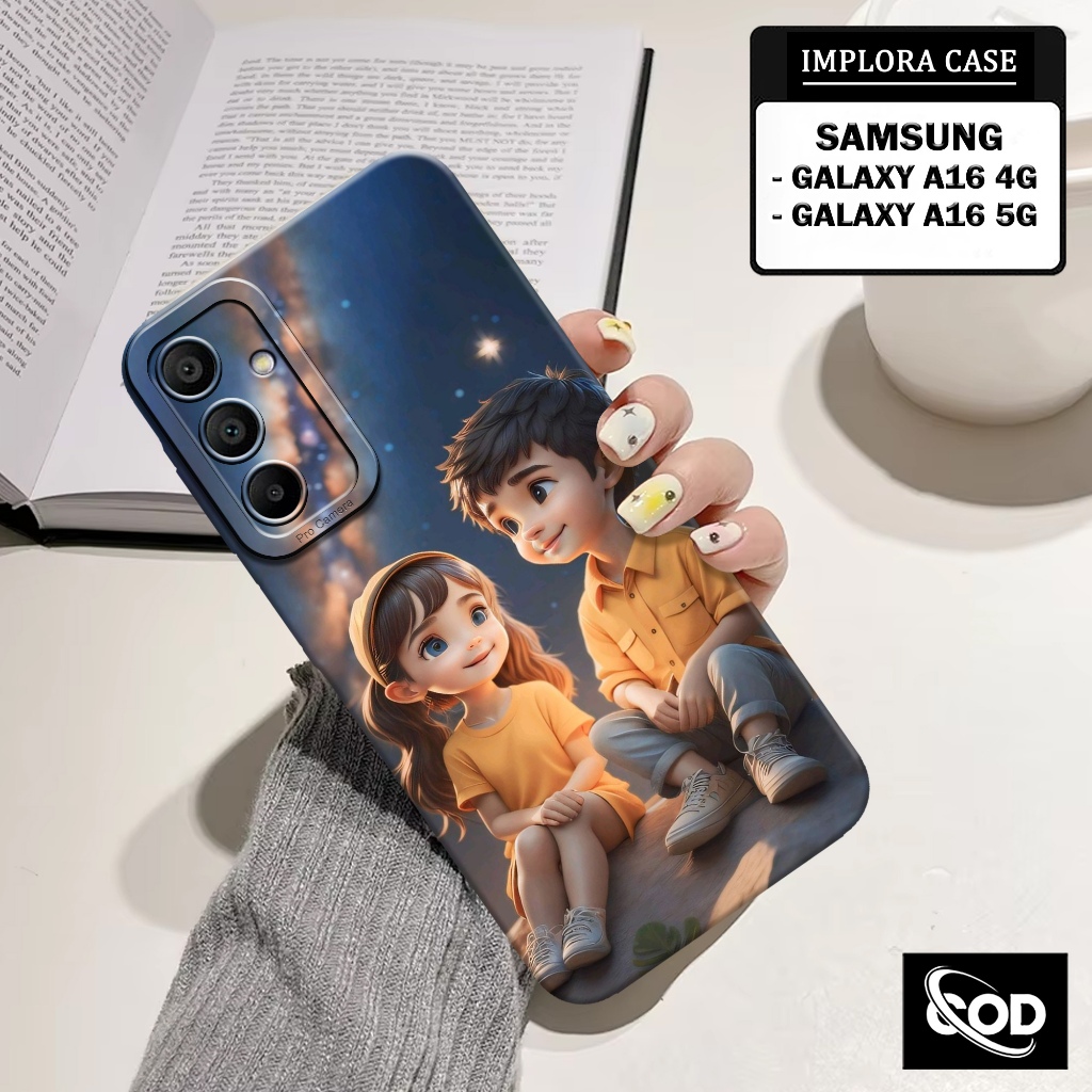 IMPLORA CASE - เคสโทรศัพท์ Samsung Galaxy A16 4G / A16 5G - เคสแฟชั่นคู่ - เคสนิ่ม Samsung A16 4G / 