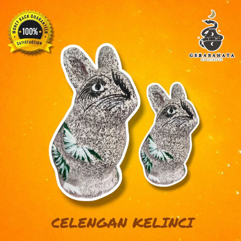 CLAY POTTERY RABBIT PIGGY BANK