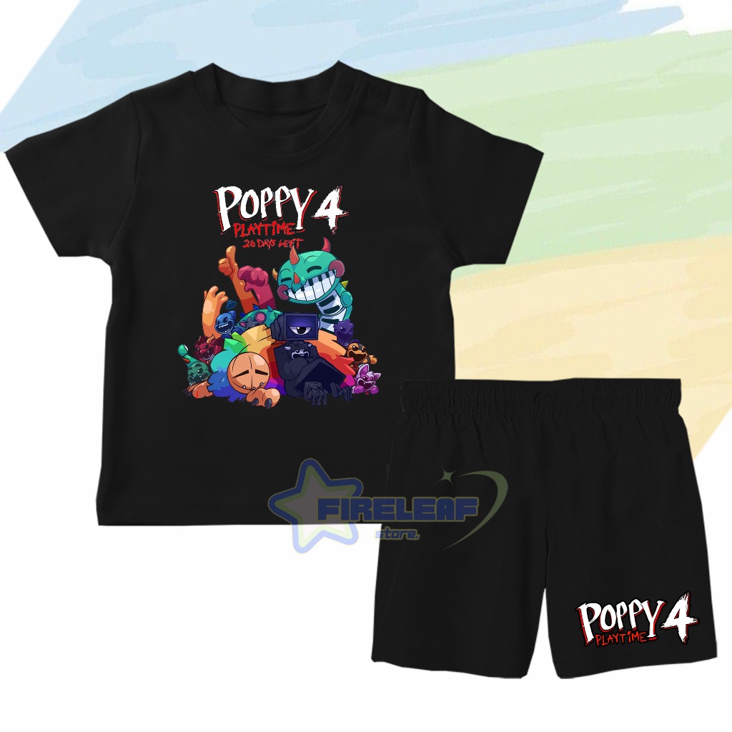 POPPY PLAYTIME 4 KIDS T-SHIRT SET PREMIUM MATERIAL