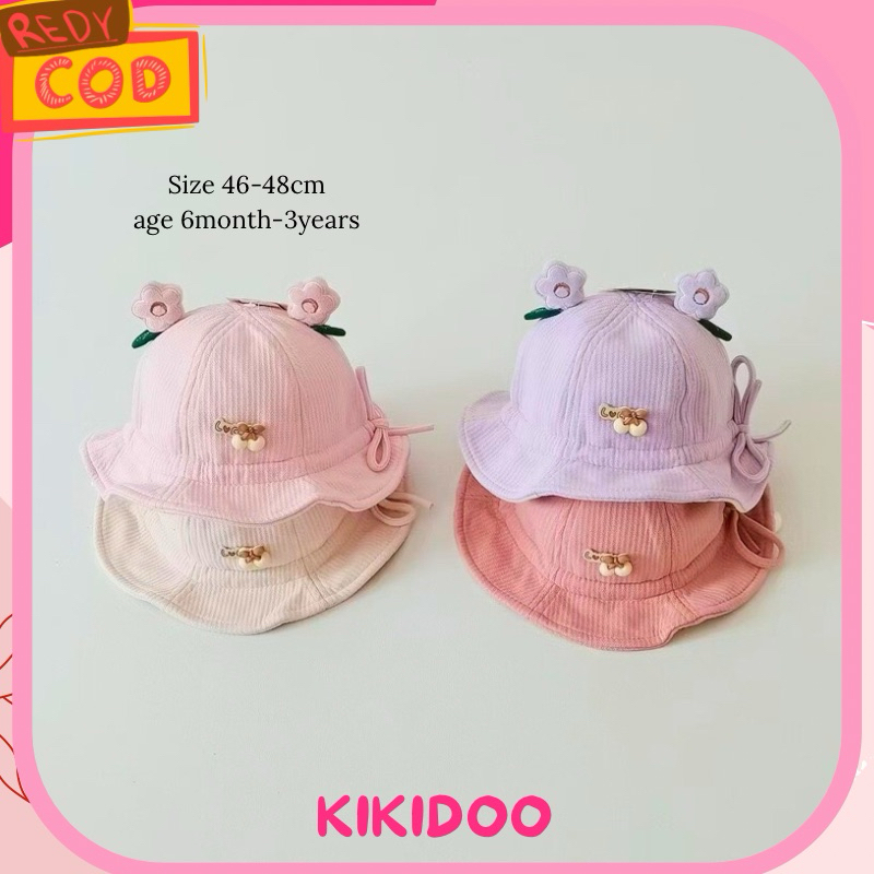 Kikidoo Chery Love Baby Bucket Hat สวยน่ารักหมวกชายหาดเด็กวัยหัดเดิน TP151