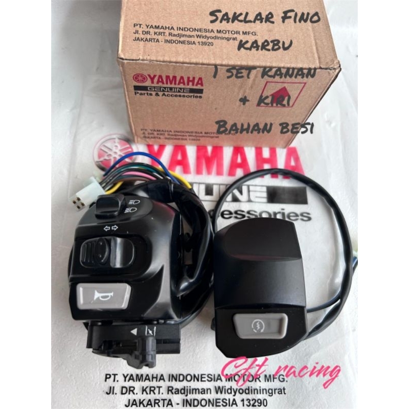 สวิตช์สตาร์ท/LIGHT/SEN/KLACSON FINO/FINO CARBURETOR MADE OF BLACK IRON