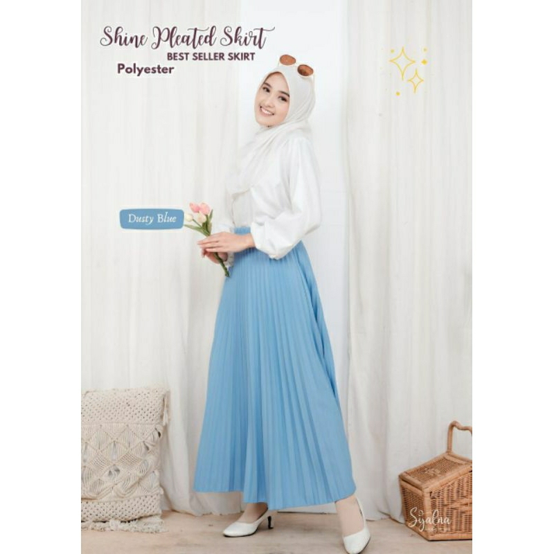 Shine PLEATED SKIRT (PLISKET SKIRT) BY SYALNA II