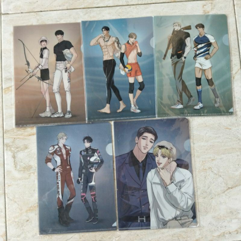 (BOOKED) ไฟล์ใส Jmeeshop Lezhin สินค้า Manhwa BL POTN Jinx Shutline LTIT Bj Alex