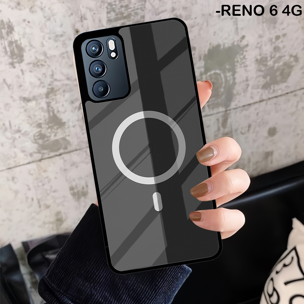HP Oppo Reno 6 5 4 4G Reno 6 7 8 7z 8z 5G กรณีล่าสุด Hardcase 2D Glossy Glass Case Oppo Reno 6 4G แฟ