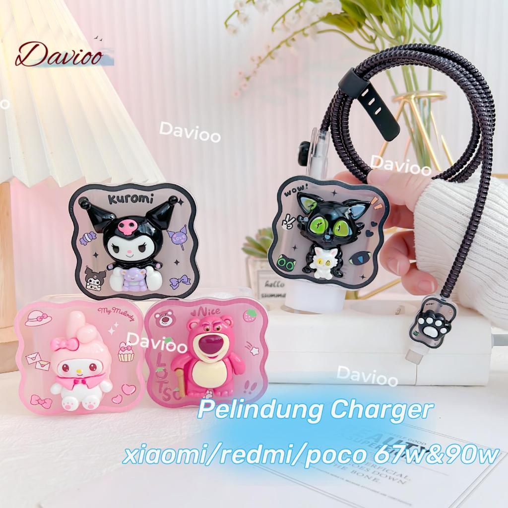 ขนาด 1:1 | Xiaomi & Redmi & Poco 67 W/90 W Charger Protector ชุด 5 รายการสาย & Charger Head Adapter 