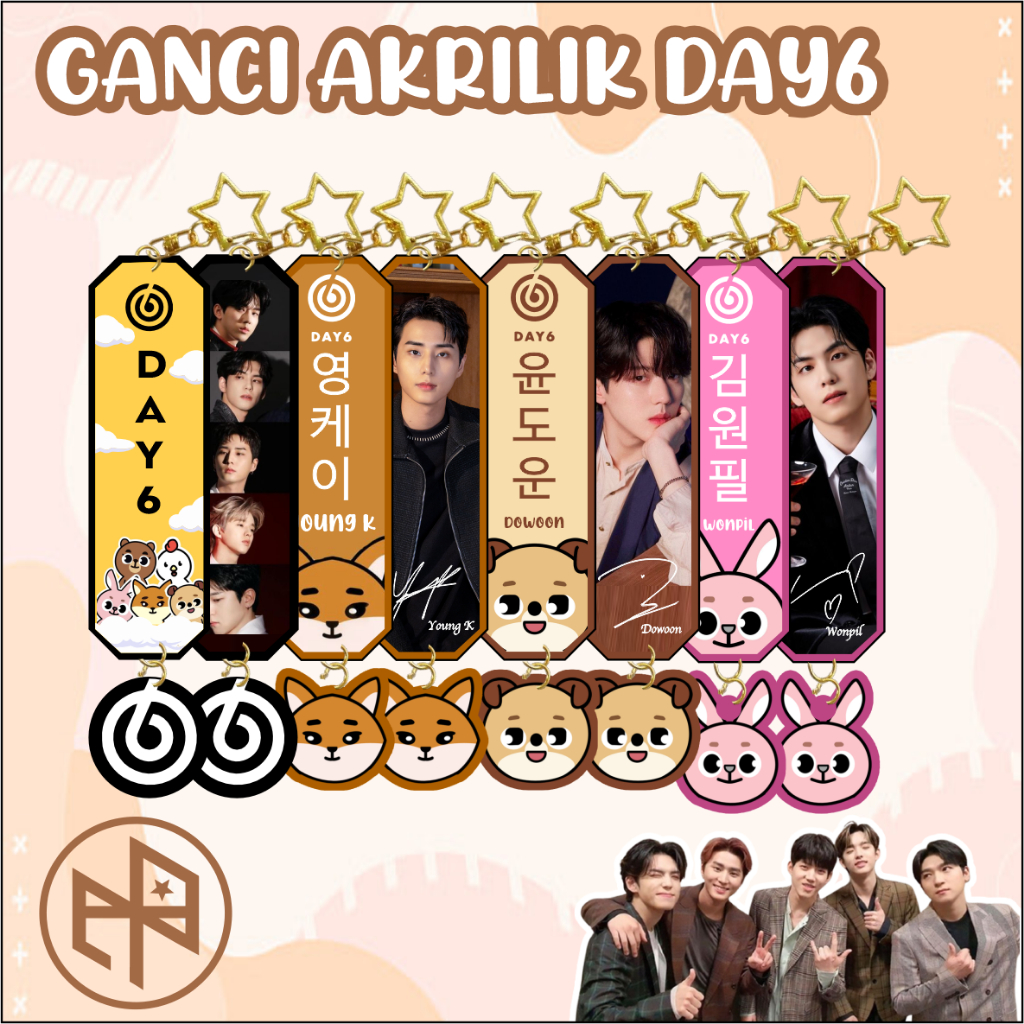 GANTUNGAN KPOP KOREA DAY6 KEYCHAIN / พวงกุญแจวง KPOP DAY6