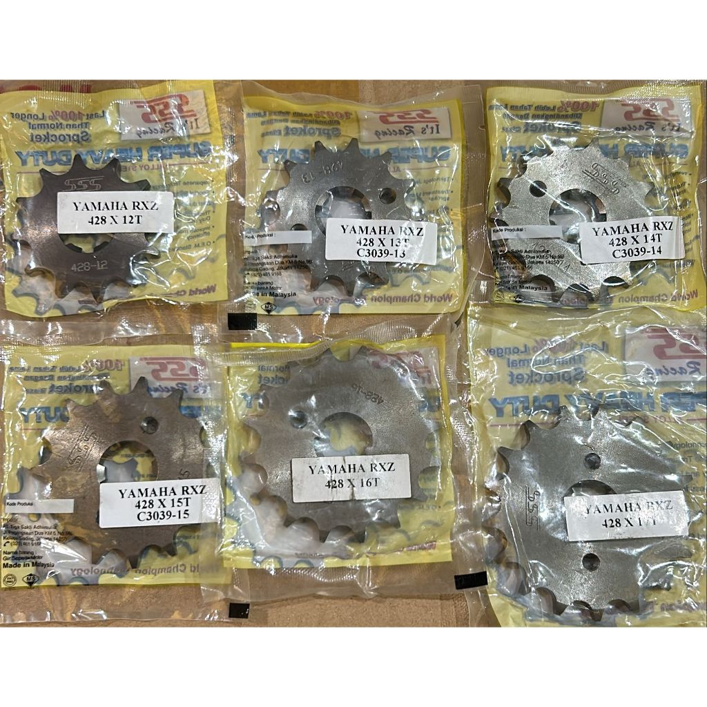 [READY] 100% เดิม Yamaha SSS เกียร์หน้า 415 & 428 rxking f1zr vega jupiter rxz vixion f1z fizr jup r